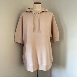 COS waffle knit short sleeve hoodie size Large NWOT